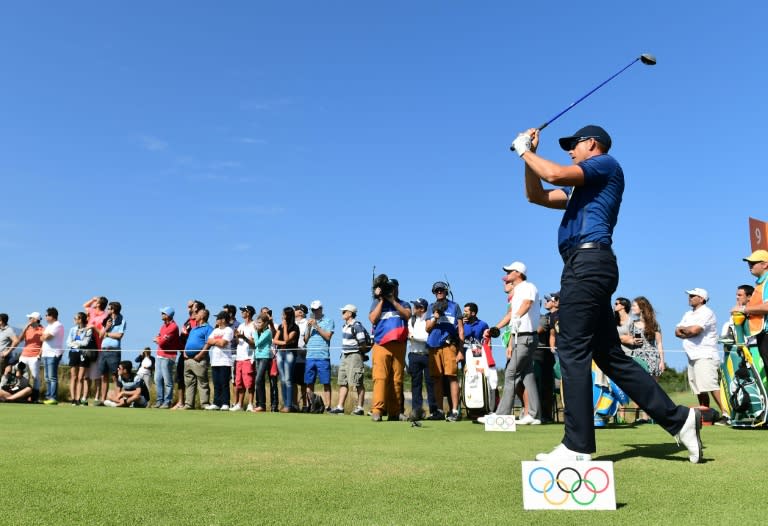 Sweden's Henrik Stenson competes in the men's individual stroke play at the Rio 2016 Olympic Games