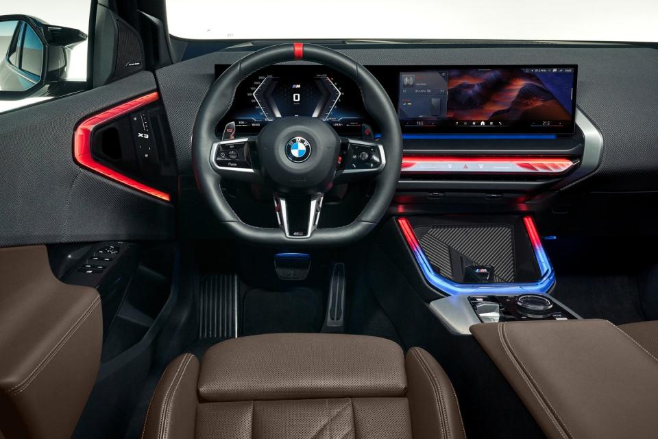 2025 bmw x3 cockpit with ambient lighting