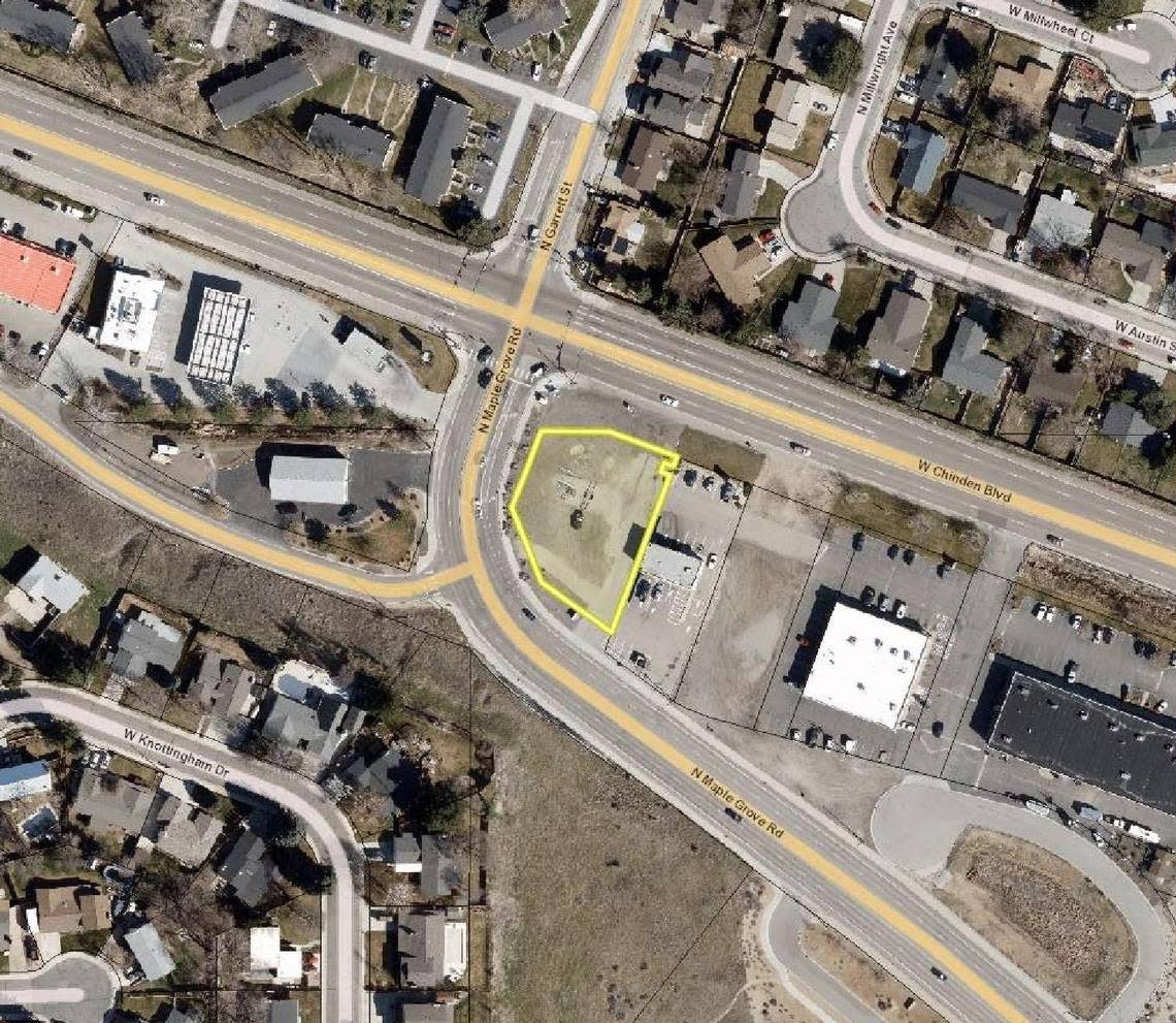 Garden City may add a second Starbucks to its offerings at 5586 N. Maple Grove Road across from the Hyatt Hidden Lakes Reserve. The proposed drive-thru only Starbucks would be located in the shaded area of this map.
