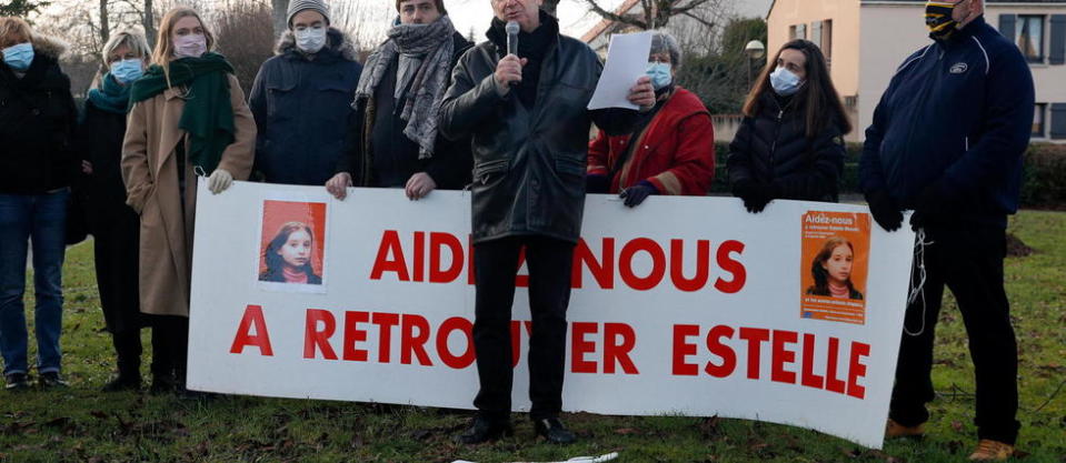 Éric Mouzin a tenu un discours lors de la marche blanche, samedi 9 janvier à Guermantes (Seine-et-Marne), en mémoire de sa fille, Estelle Mouzin, victime de Michel Fourniret.
