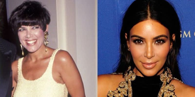 Kris Jenner and Kim Kardashian West at 35