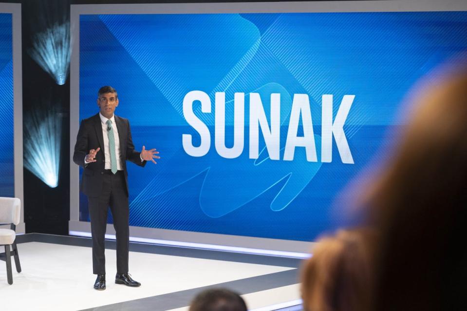 Rishi Sunak was the winner in the eyes of the Sky News audience (PA Media)