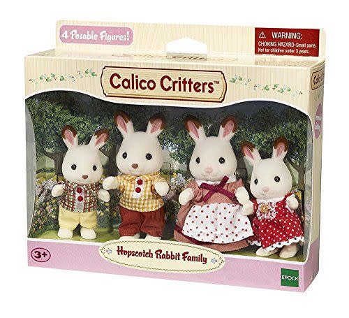 Calico Critters Hopscotch Rabbit Family