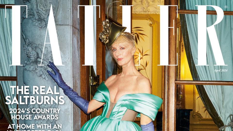 Joely Richardson graces the cover of Tatler