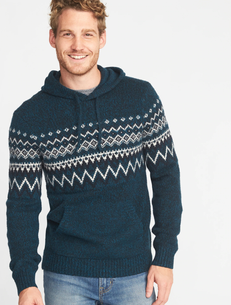 Old Navy Sweater-Knit Hoodie for Men