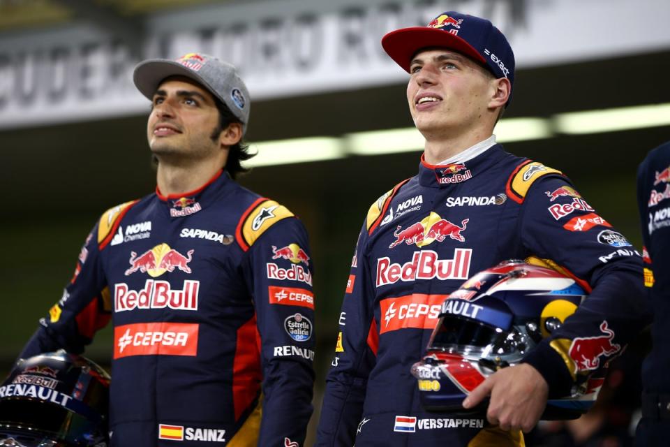 Sainz started his F1 career alongside Max Verstappen at Toro Rosso (Getty Images)