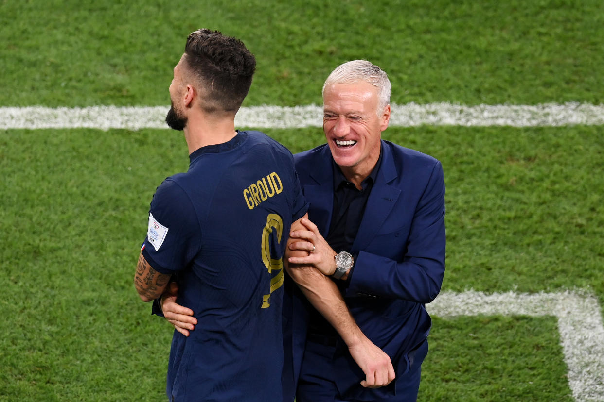 Olivier Giroud rompió su sequía en Mundiales y se convirtió en máximo goleador de Francia (Foto de: Stu Forster/Getty Images)