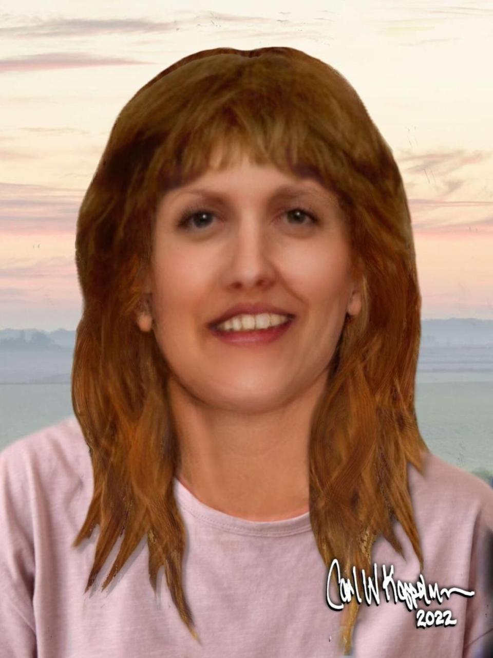 Digital Recreation of Ina Jane Doe without eye makeup.