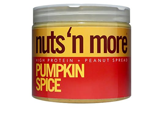 1) Nuts ‘n More Pumpkin Spice High Protein Peanut Spread