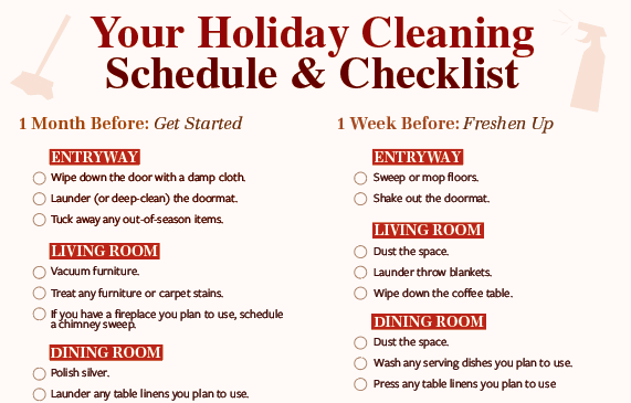 holiday cleaning checklist