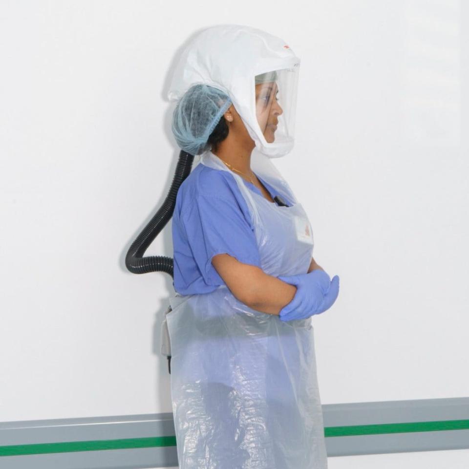 Staff take many precautions to avoid infection themselves