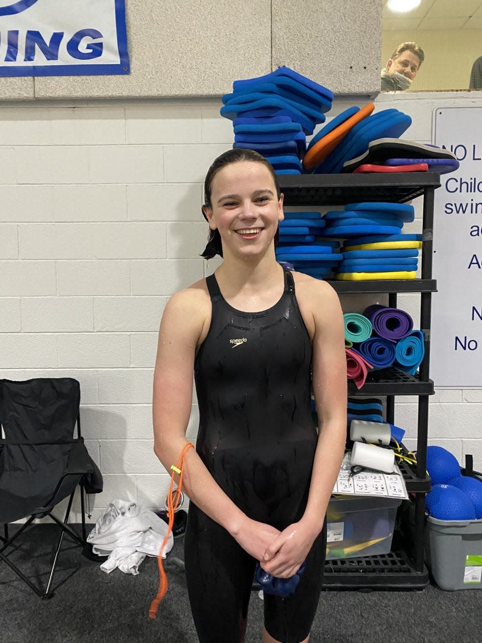 All-WNC Swimmer of the Year Ginny Thorsen earned four first place finishes in the NCISAA Division II state championships in February.