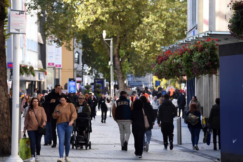 A general view of a high street