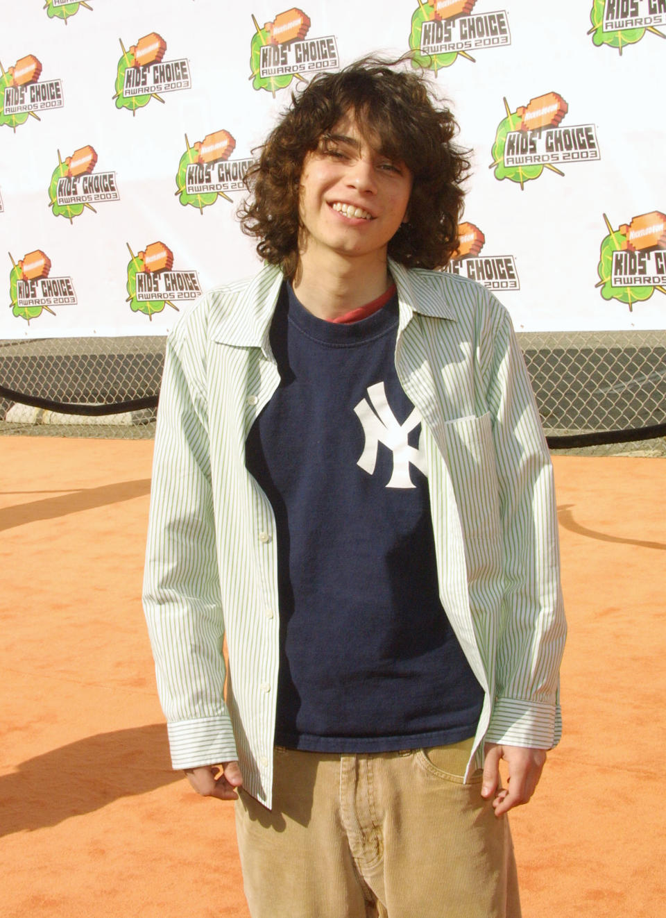 Adam Lamberg arrives fat Nickelodeon's 16th Annual Kids' Choice Awards in 2003