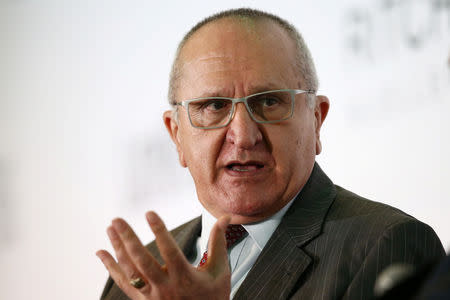 FILE PHOTO: Undersecretary for North America Jesus Seade gestures during the 14th Mexican Financial Summit in Mexico City, Mexico, April 30, 2019. REUTERS/Edgard Garrido/File Photo