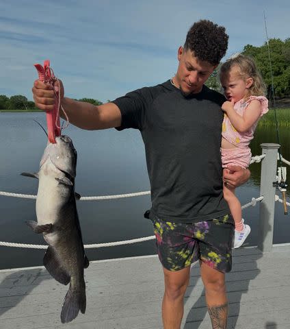 <p>Brittany Mahomes/Instagram</p> Patrick Mahomes with his daughter