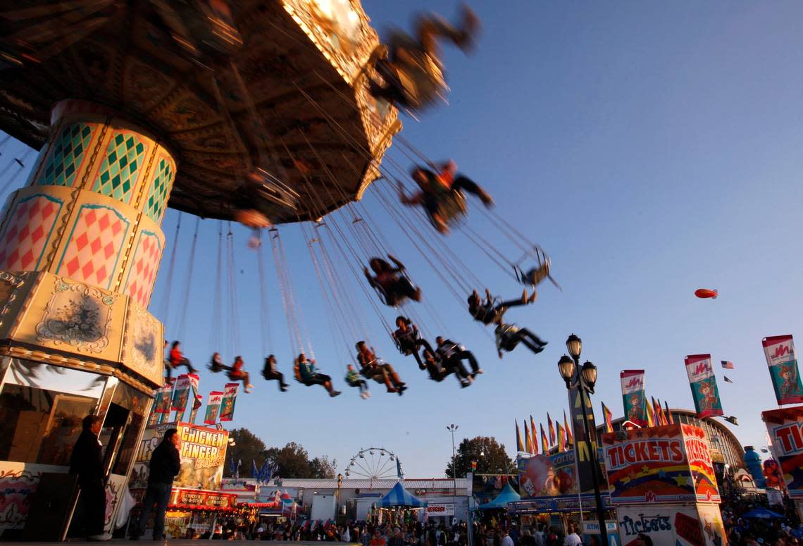 A crowded midway at the 2011 North Carolina State Fair Sunday, Oct. 23.