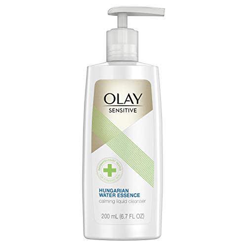 4) Olay Sensitive Hungarian Water Essence Calming Liquid Cleanser