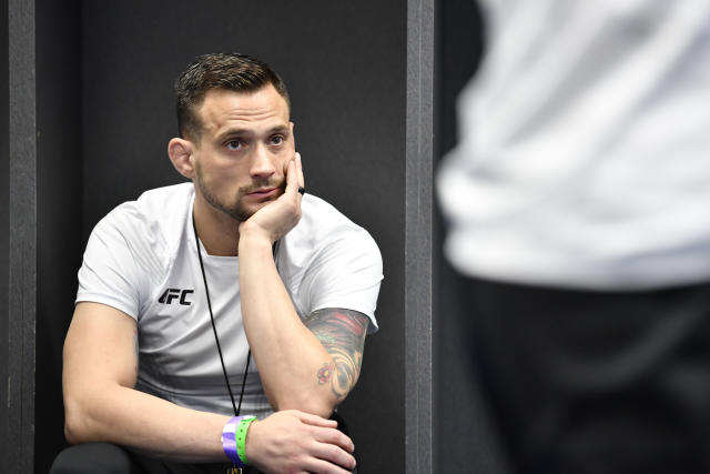 JACKSONVILLE, FLORIDA - APRIL 24: Coach James Krause sits backstage during the UFC 261 event at VyStar Veterans Memorial Arena on April 24, 2021 in Jacksonville, Florida. (Photo by Chris Unger/Zuffa LLC)