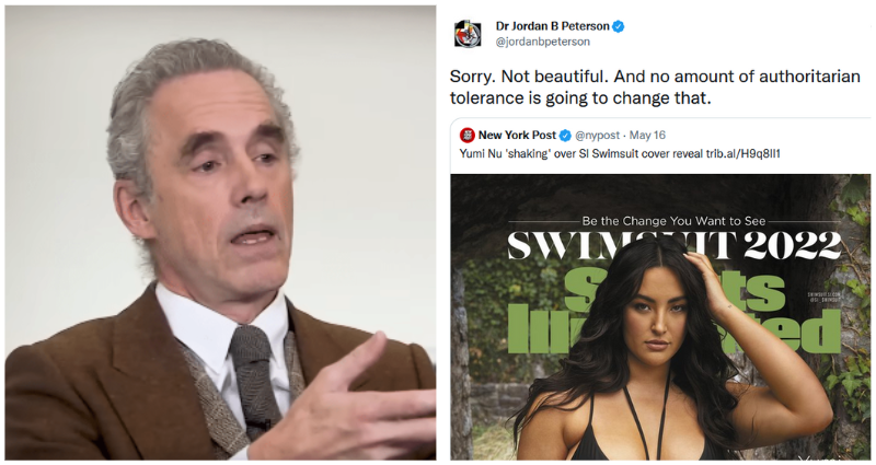 Jordan Peterson quits Twitter after calling plus-size model Yumi Swimsuit cover beautiful'