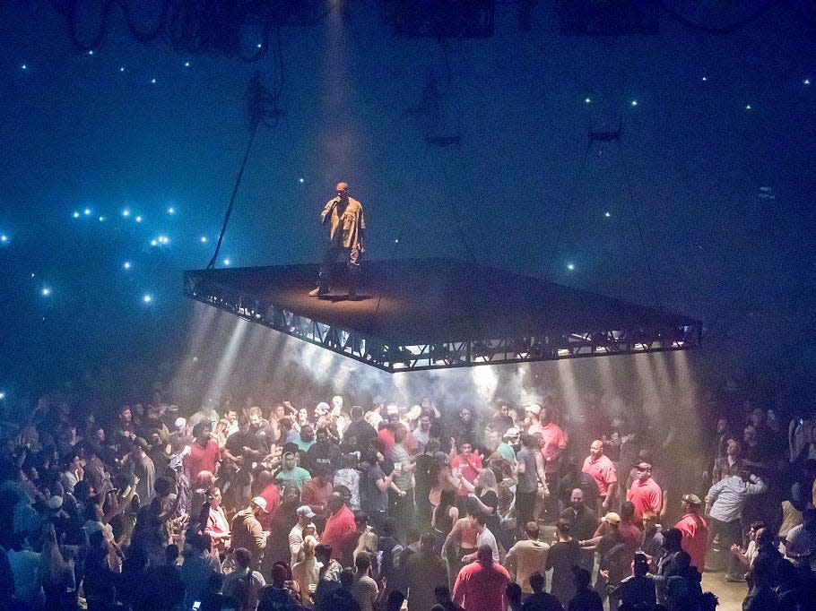 Kanye West during his Saint Pablo tour.