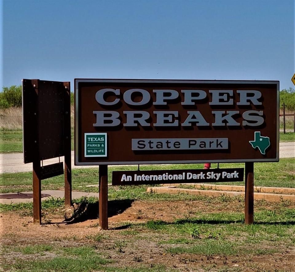 Copper Breaks State Park near Quanah, Texas.