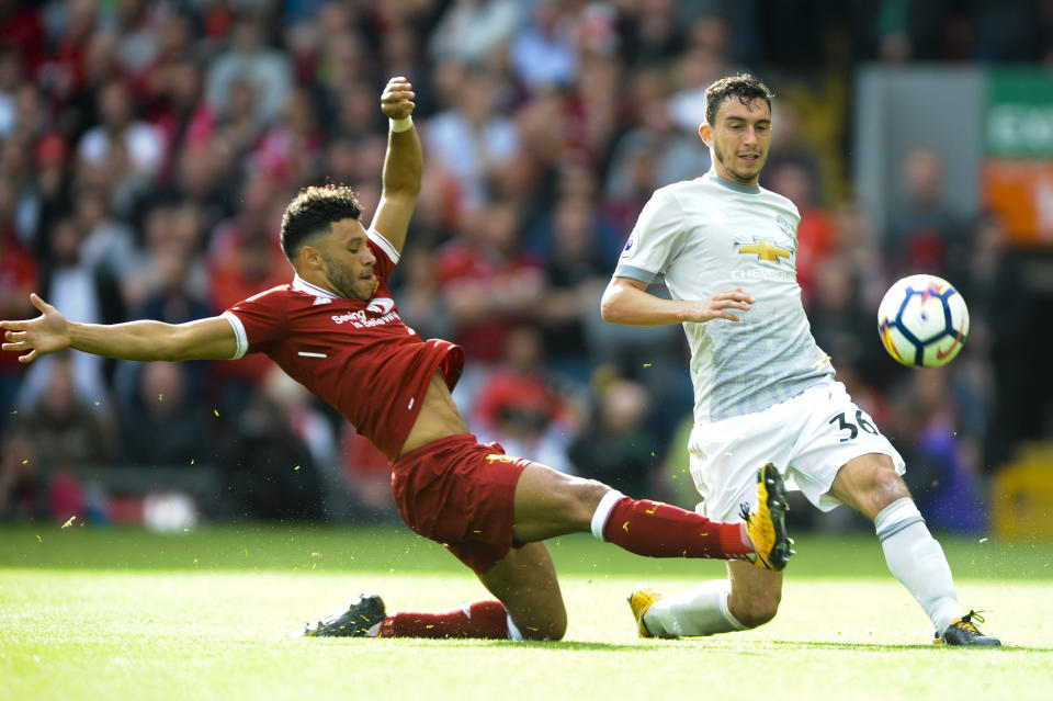 Matteo Darmian, right, has not fulfilled his expectation