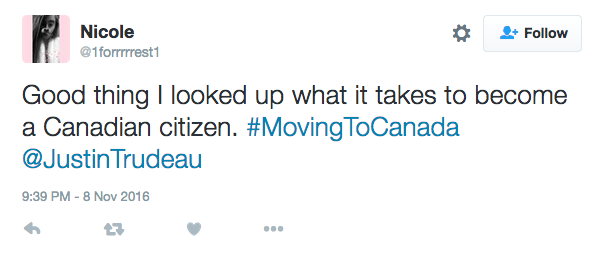 Best #MovingToCanada tweets