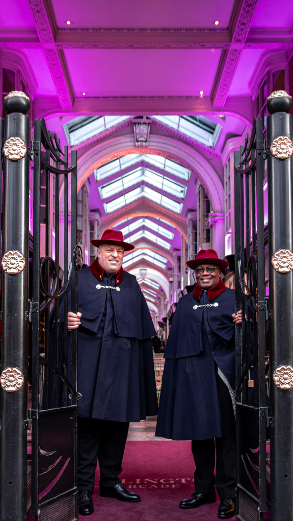 The Beadles wearing Borsalino hats.