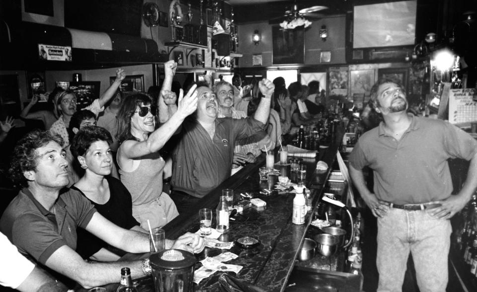 San Franciscans Celebrating Giants Win - 1989