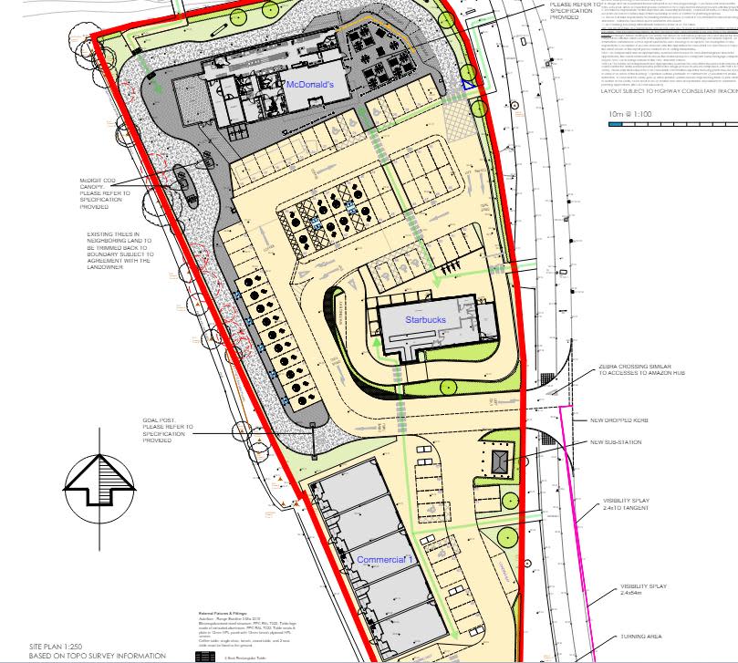 Swindon Advertiser: The proposed site layout