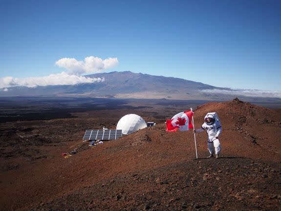 Canada Day is celebrated during the second Hi-SEAS mission in Hawaii.