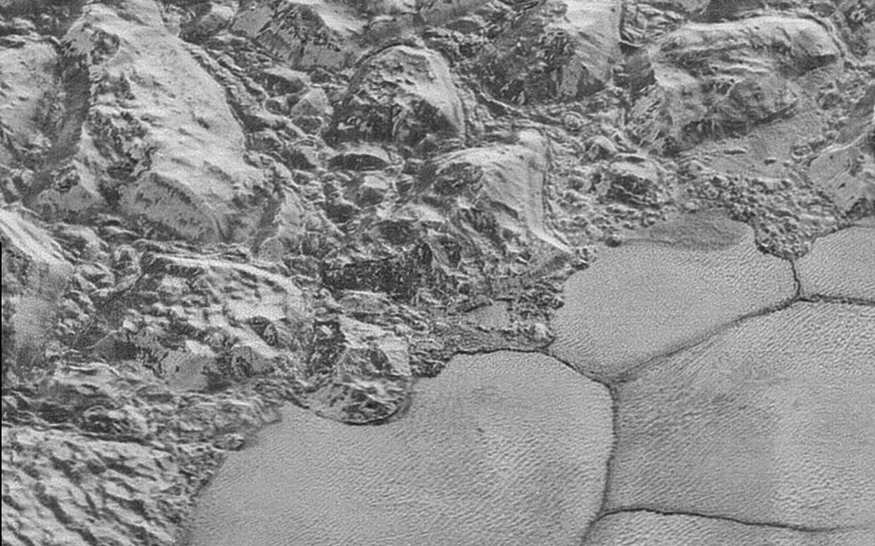 An image captured by the New Horizons spacecraft shows dunes on Pluto's Sputnik Planitia ice plain - NASA/Johns Hopkins University Applied Physics Laboratory/Southwest Research Institute