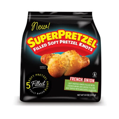 SUPERPRETZEL Soft Pretzel French Onion Filled Knots