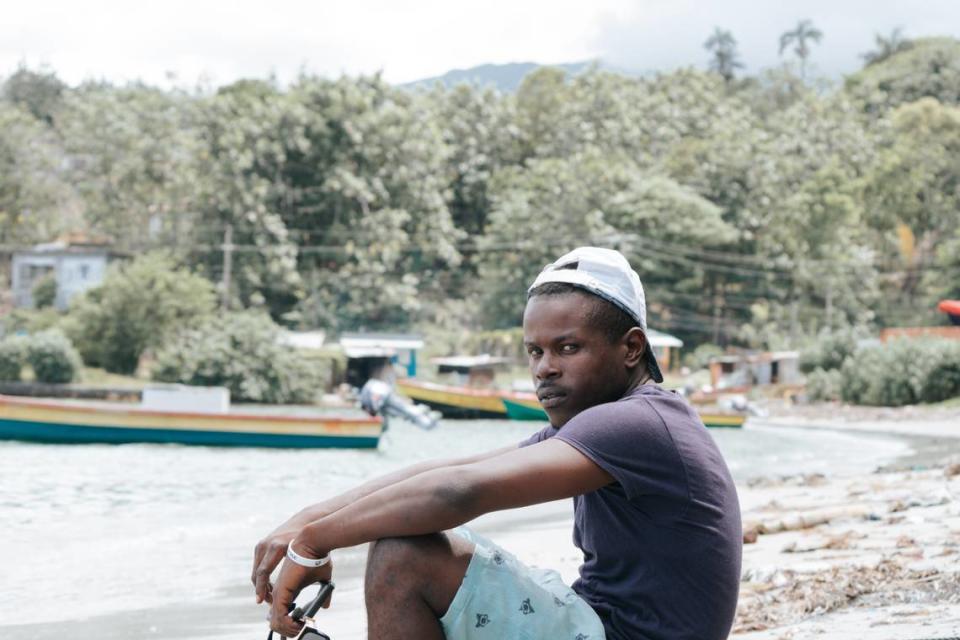 Jamaican fisherman Romain Betty, who lives in the coastal town of Manchioneal, says the sargassum seaweed matts in local waters are sometimes so thick it can be difficult to run outboard motors.