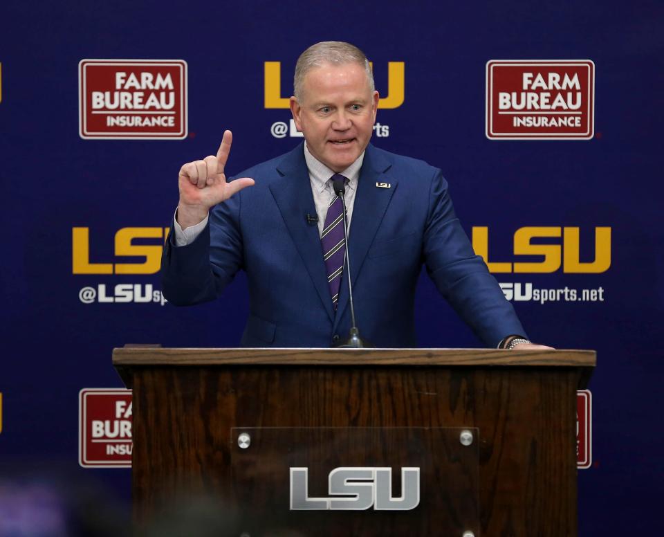 Brian Kelly won't be coaching Notre Dame in its bowl game, and he won't be coaching LSU in its bowl game either.