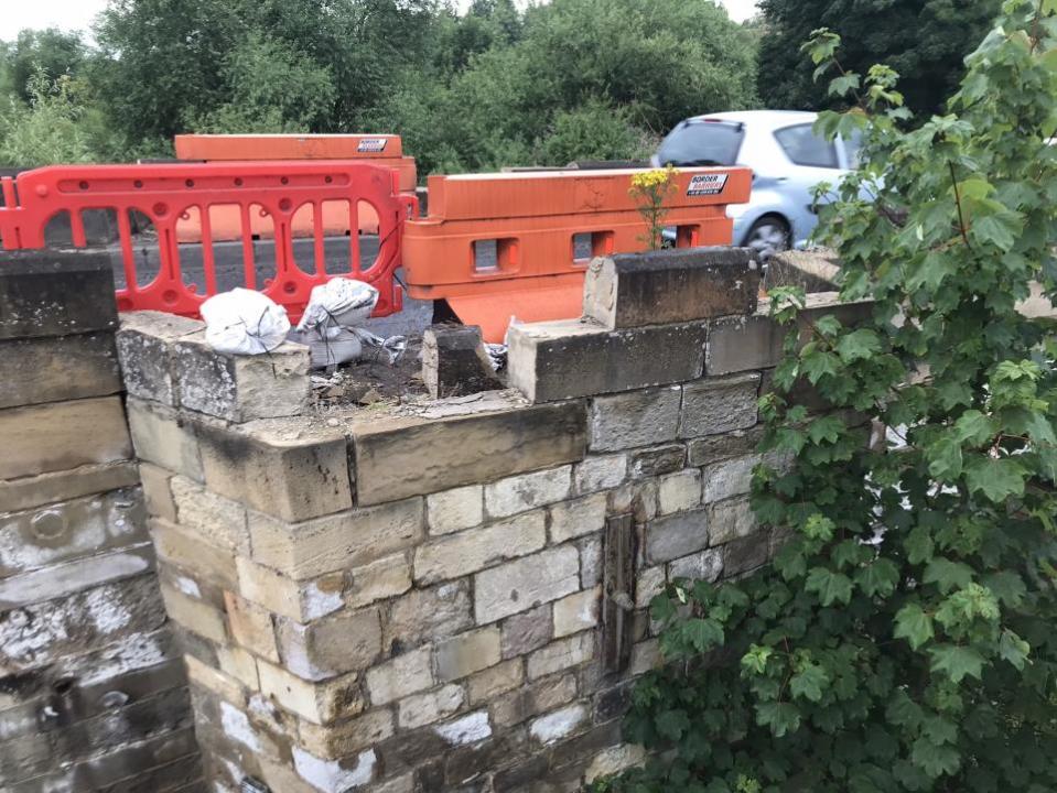 York Press: A close-up showing the battered parapets of Stamford Bridge