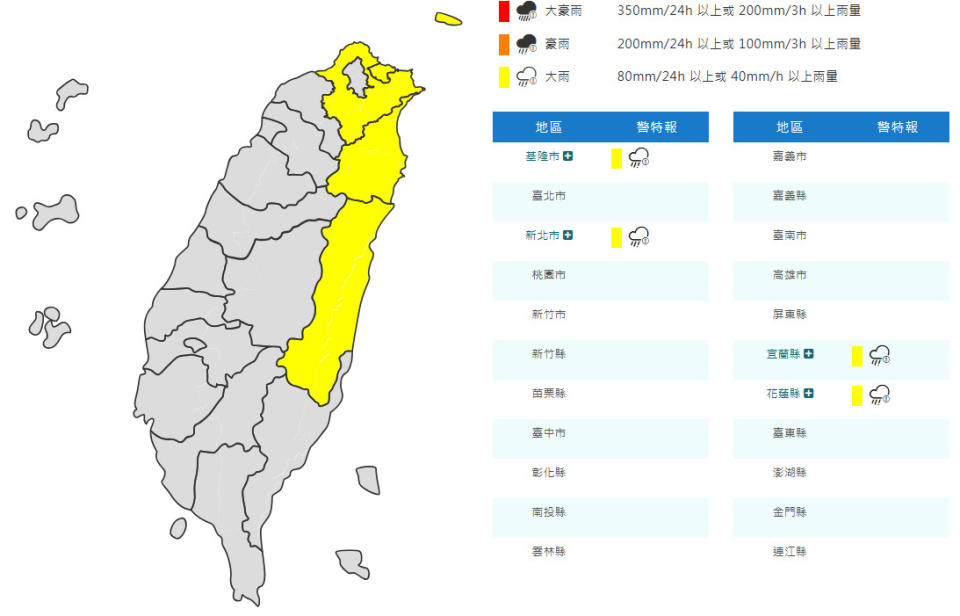 （圖取自中央氣象署網站）