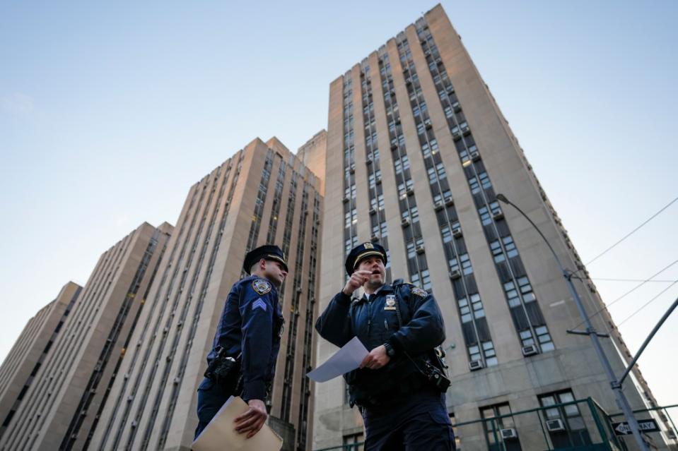 The Secret Service met with New York state court officers and the NYPD for at least two weeks over how to bolster security at the Manhattan Supreme Court when Trump’s criminal trial kicks off Monday. AP