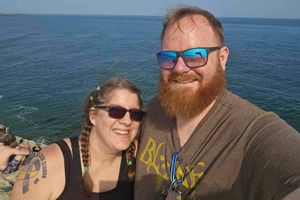 <p>Jamie Acord</p> (L-R) Jamie and Patrick Acord at Popham Beach State Park on June 19, 2024