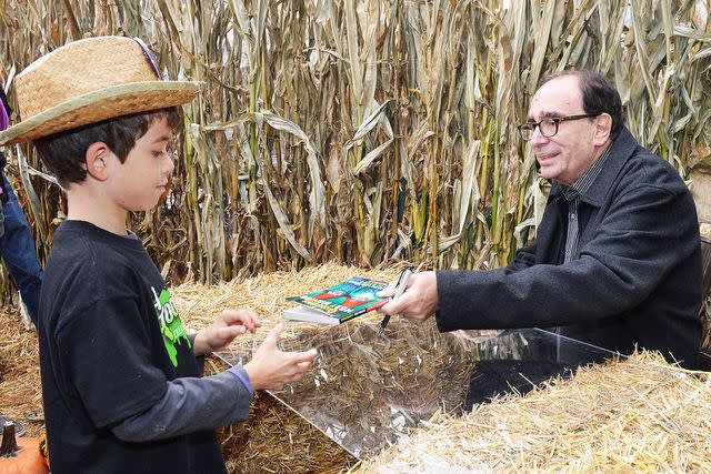 <p>Slaven Vlasic/Getty</p> R. L. Stine attends Get Goosebumps! Scholastic 20th Anniversary Celebration in 2012