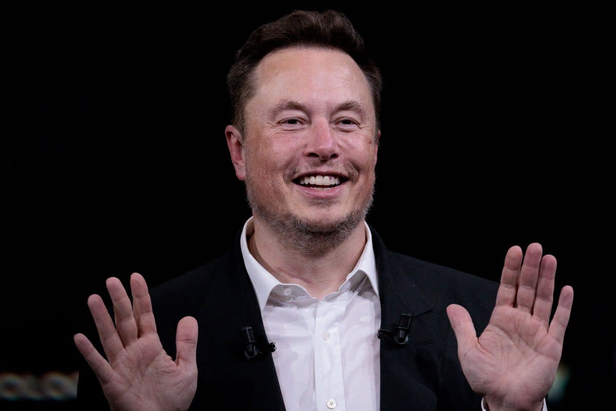 Elon Musk has sparked backlash after claiming the word ‘cis’ is a ‘heterosexual slur’. (AFP via Getty Images)