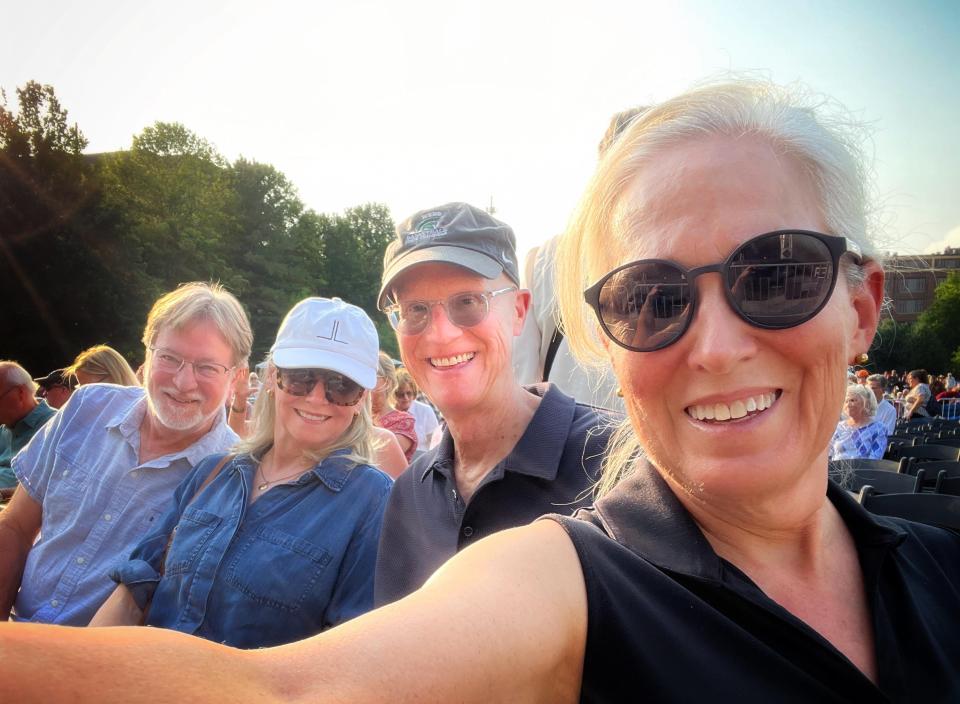 Rick and Joanna Carl enjoy the concert with their good friends John and Connie Tatgenhorst.