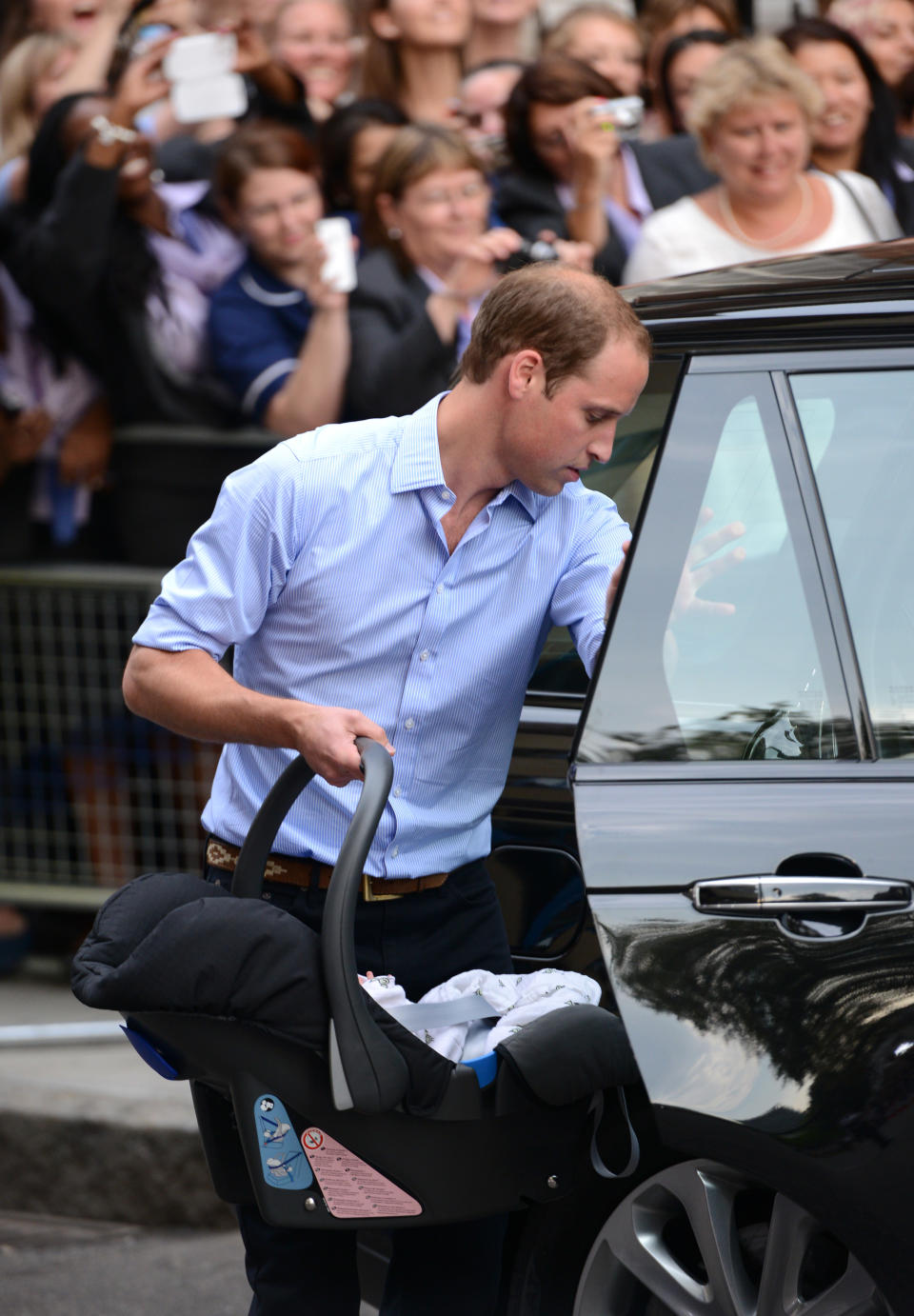 baby moment Kate and William practiced