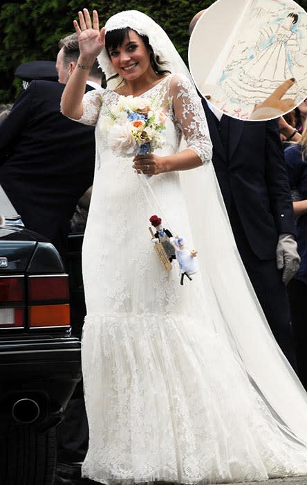 And the bride wore Chanel! 8 celebrities who wore Karl Lagerfeld's wedding  dresses