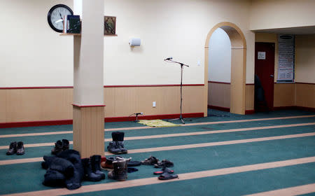 The inside of the Quebec Islamic Cultural Centre is pictured. REUTERS/Mathieu Belanger