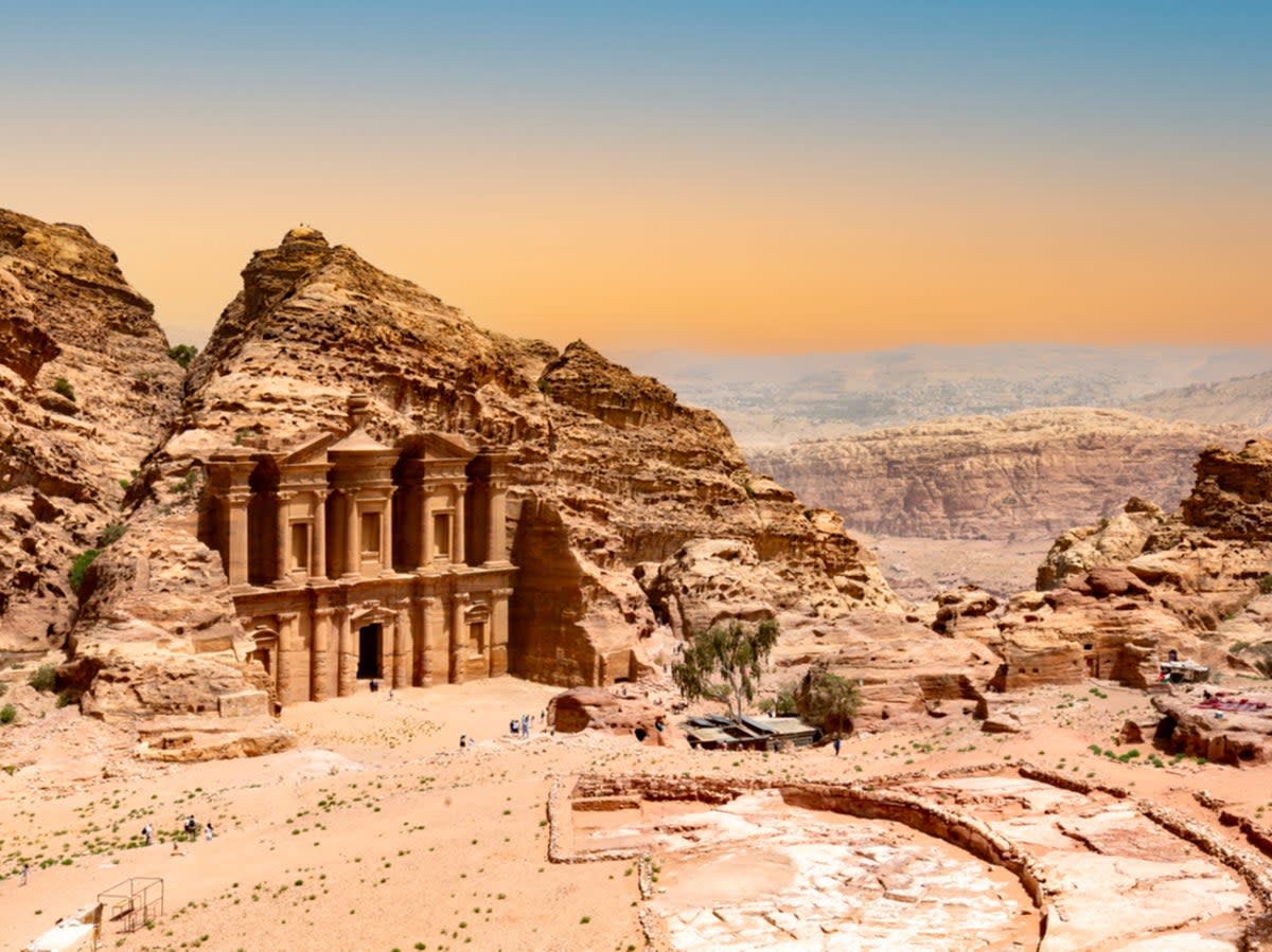 Prehistoric city Petra is partly built into rock (Getty Images)