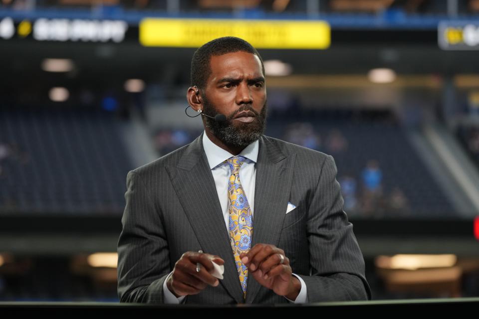 Randy Moss played 14 seasons in the NFL with five different teams and was elected to the Hall of Fame in 2018.