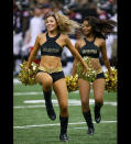 Cheerleaders from the Saints v Texans match