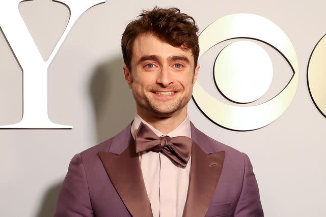 <p>Kevin Mazur/Getty</p> Daniel Radcliffe at The 77th Annual Tony Awards